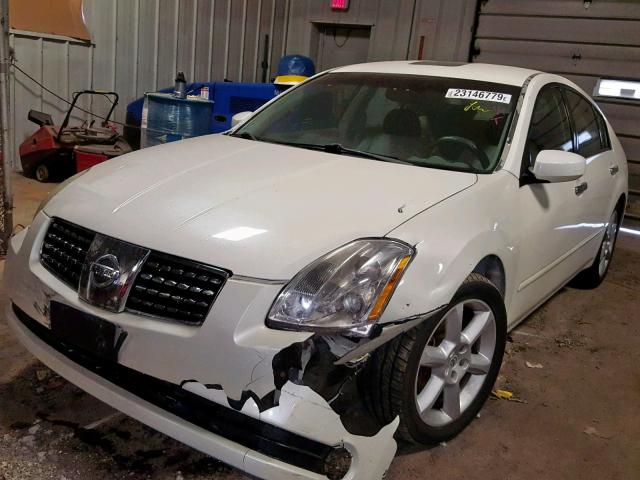 1N4BA41E25C808871 - 2005 NISSAN MAXIMA SE WHITE photo 2