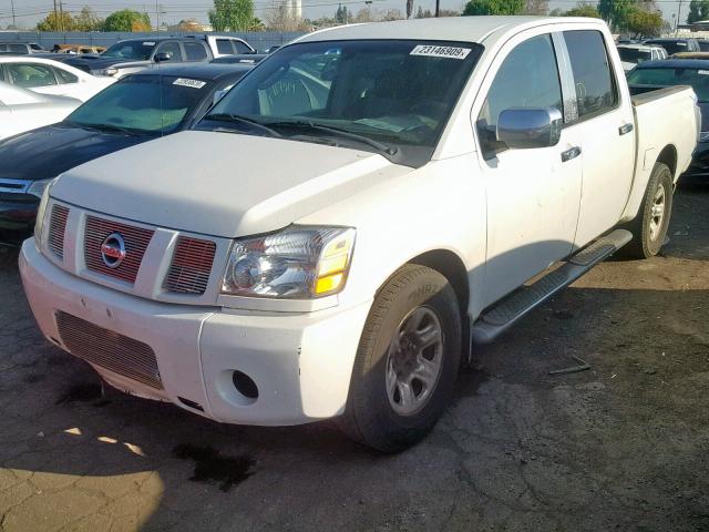 1N6AA07A44N584781 - 2004 NISSAN TITAN XE WHITE photo 2