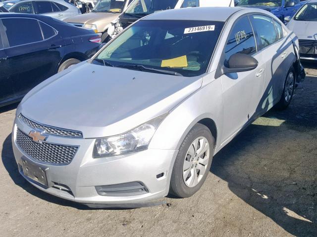 1G1PD5SH4C7154735 - 2012 CHEVROLET CRUZE LS SILVER photo 2