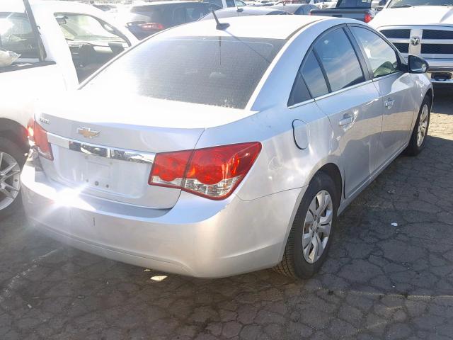 1G1PD5SH4C7154735 - 2012 CHEVROLET CRUZE LS SILVER photo 4