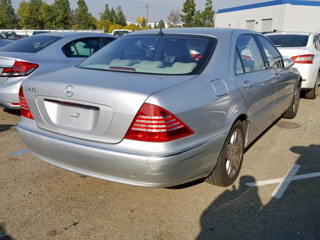 WDBNG70J33A353042 - 2003 MERCEDES-BENZ S 430 SILVER photo 4