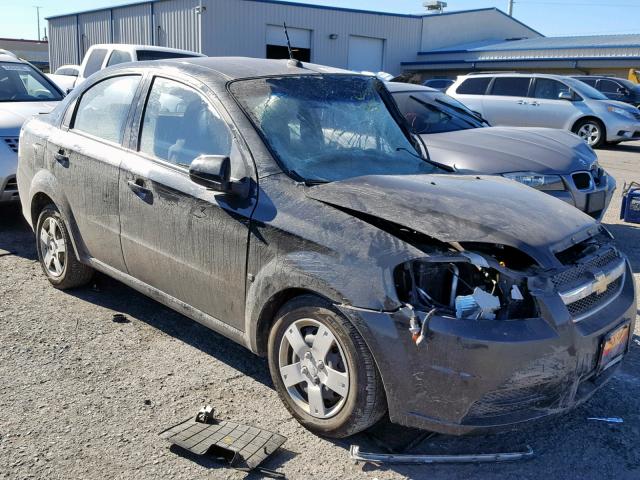 KL1TD56E29B351616 - 2009 CHEVROLET AVEO LS BLACK photo 1