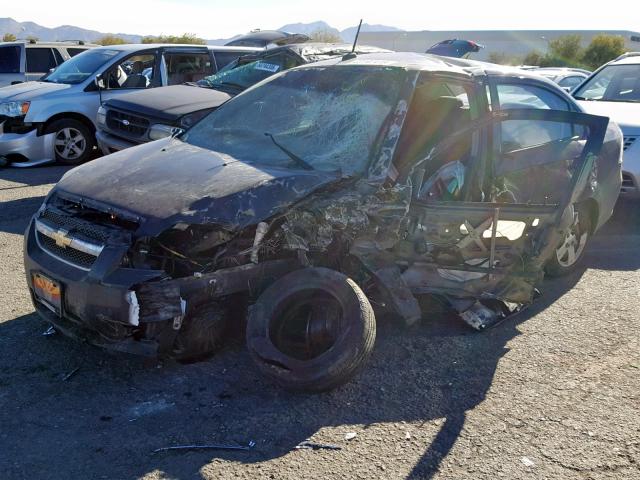 KL1TD56E29B351616 - 2009 CHEVROLET AVEO LS BLACK photo 2