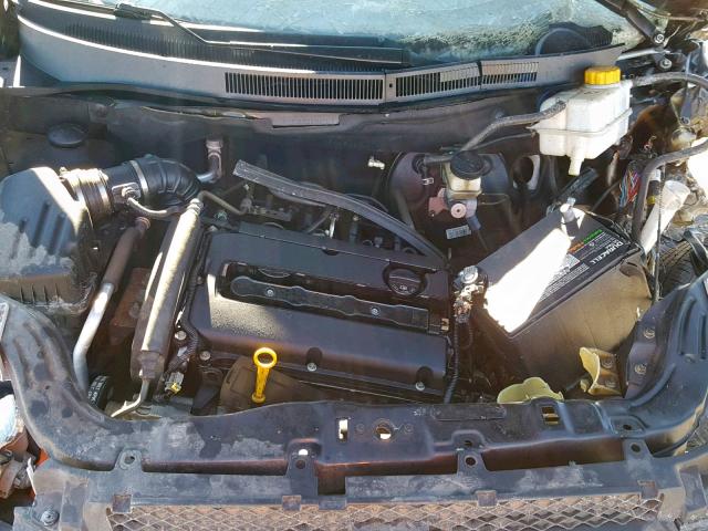 KL1TD56E29B351616 - 2009 CHEVROLET AVEO LS BLACK photo 7