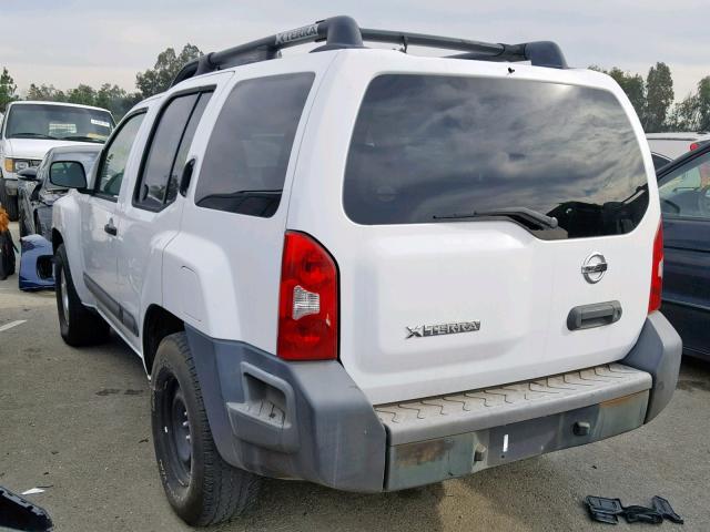 5N1AN08U07C503612 - 2007 NISSAN XTERRA OFF WHITE photo 3