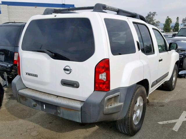 5N1AN08U07C503612 - 2007 NISSAN XTERRA OFF WHITE photo 4