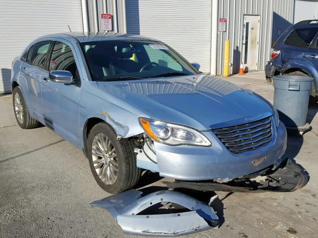 1C3CCBCGXCN308250 - 2012 CHRYSLER 200 LIMITE BLUE photo 1