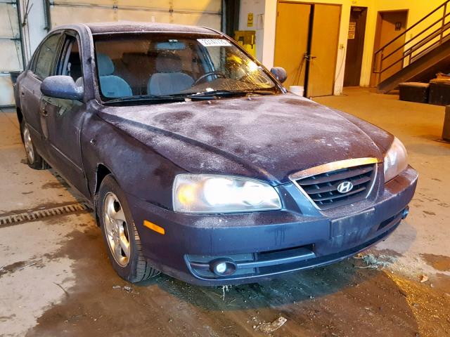 KMHDN45D36U128719 - 2006 HYUNDAI ELANTRA GL BLUE photo 1