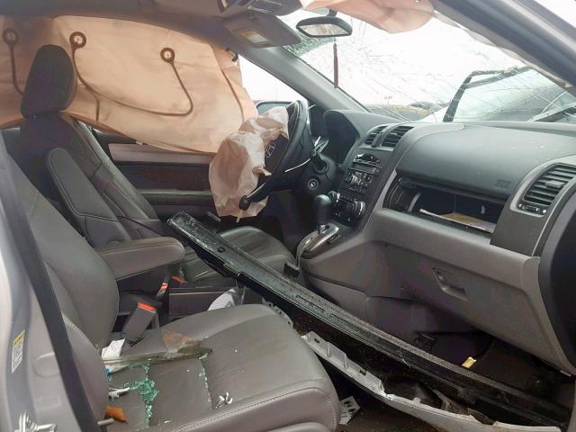 5J6RE3H77AL047306 - 2010 HONDA CR-V EXL SILVER photo 5
