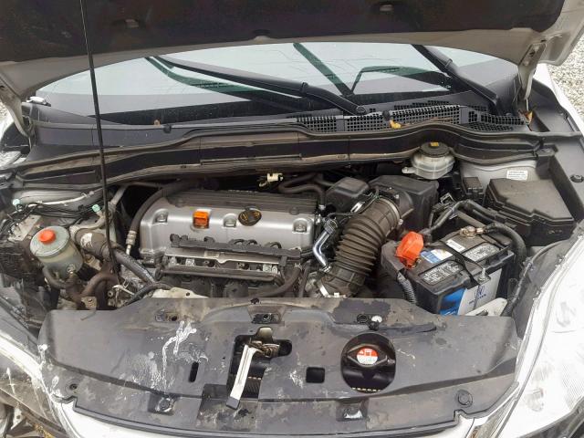 5J6RE3H77AL047306 - 2010 HONDA CR-V EXL SILVER photo 7