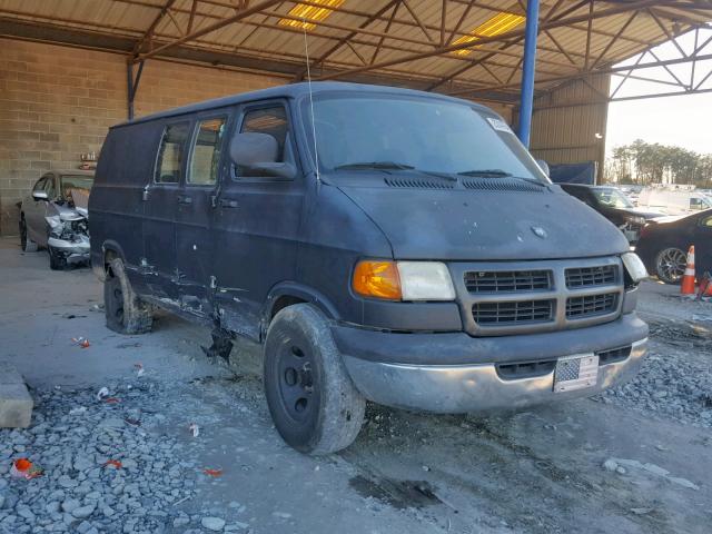 2D7HB11Y43K526194 - 2003 DODGE RAM VAN B1 BLACK photo 1