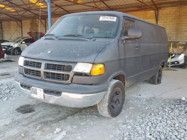 2D7HB11Y43K526194 - 2003 DODGE RAM VAN B1 BLACK photo 2