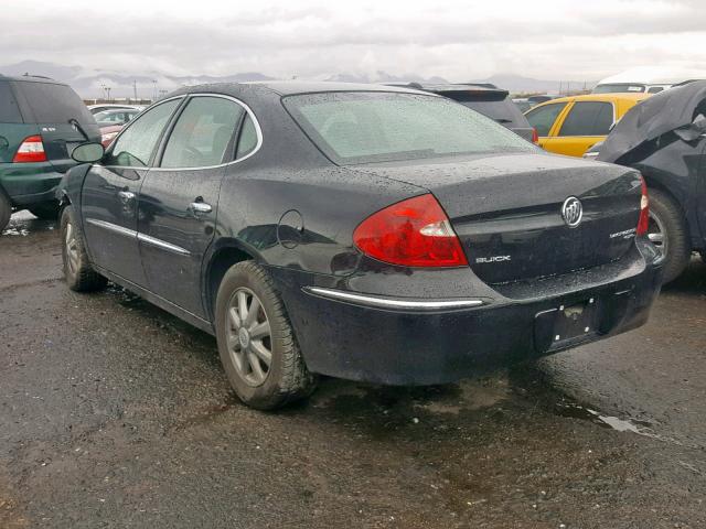 2G4WD582481152649 - 2008 BUICK LACROSSE C BLACK photo 3