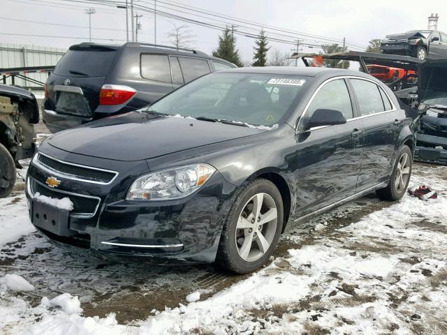 1G1ZC5E13BF166809 - 2011 CHEVROLET MALIBU 1LT BLACK photo 2