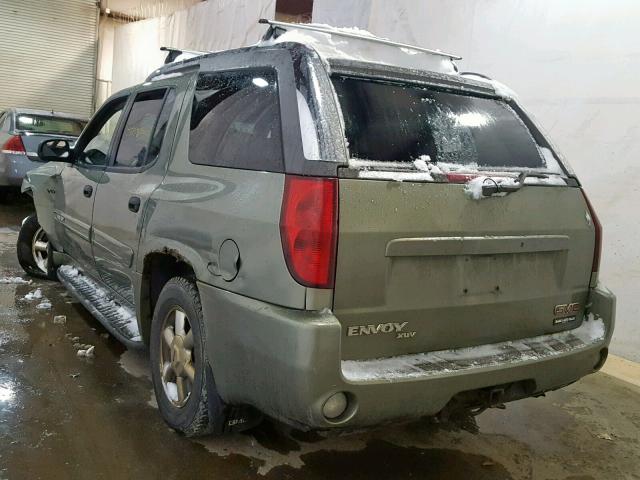 1GKET12P146174955 - 2004 GMC ENVOY XUV GREEN photo 3