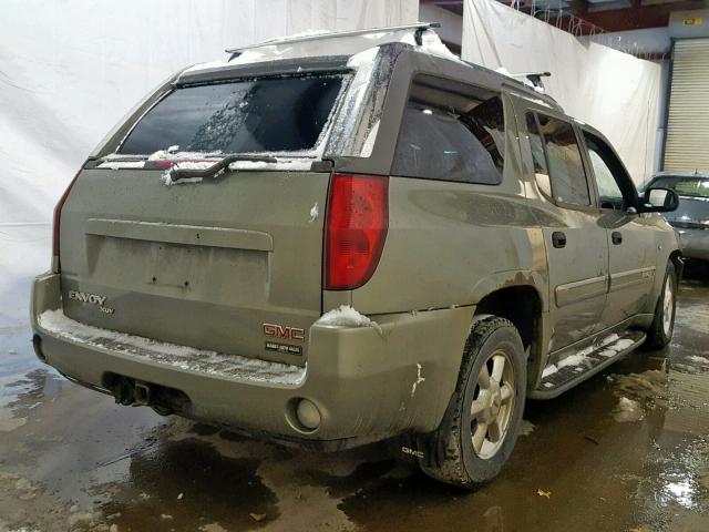 1GKET12P146174955 - 2004 GMC ENVOY XUV GREEN photo 4