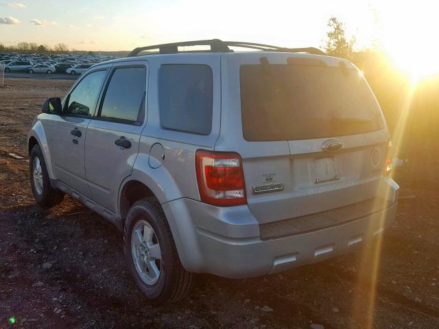 1FMCU93G99KB62995 - 2009 FORD ESCAPE XLT SILVER photo 3