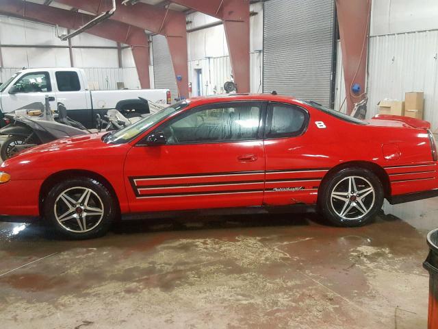 2G1WZ151749366971 - 2004 CHEVROLET MONTE CARL RED photo 10