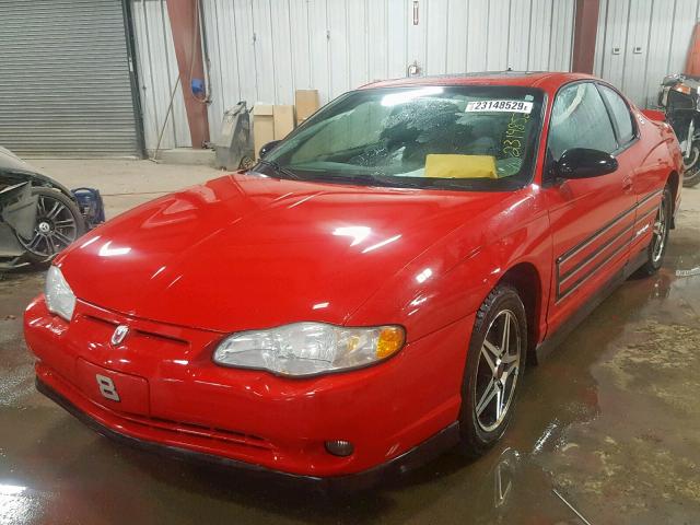 2G1WZ151749366971 - 2004 CHEVROLET MONTE CARL RED photo 2