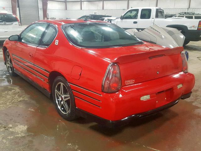 2G1WZ151749366971 - 2004 CHEVROLET MONTE CARL RED photo 3