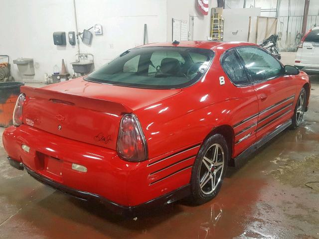 2G1WZ151749366971 - 2004 CHEVROLET MONTE CARL RED photo 4