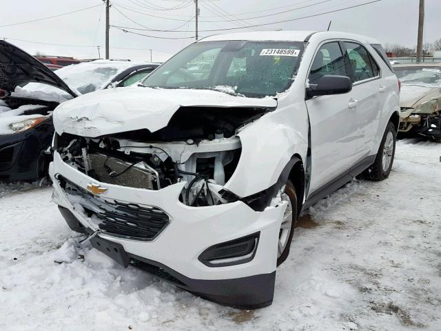 2GNALBEK4H1545059 - 2017 CHEVROLET EQUINOX LS WHITE photo 2