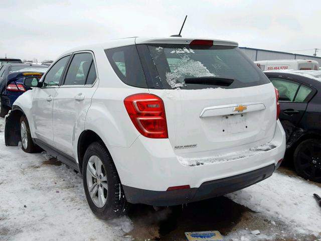 2GNALBEK4H1545059 - 2017 CHEVROLET EQUINOX LS WHITE photo 3