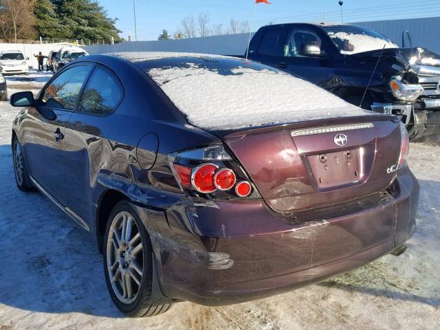 JTKDE3B75A0320780 - 2010 TOYOTA SCION TC 紫色 照片 3