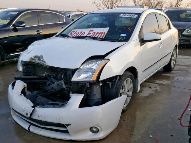 3N1AB6AP9AL701365 - 2010 NISSAN SENTRA 2.0 WHITE photo 2