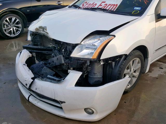 3N1AB6AP9AL701365 - 2010 NISSAN SENTRA 2.0 WHITE photo 9