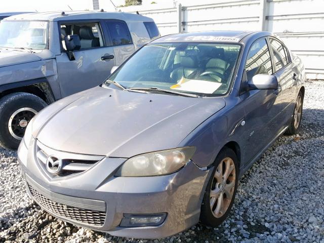 JM1BK323681782077 - 2008 MAZDA 3 S CHARCOAL photo 2