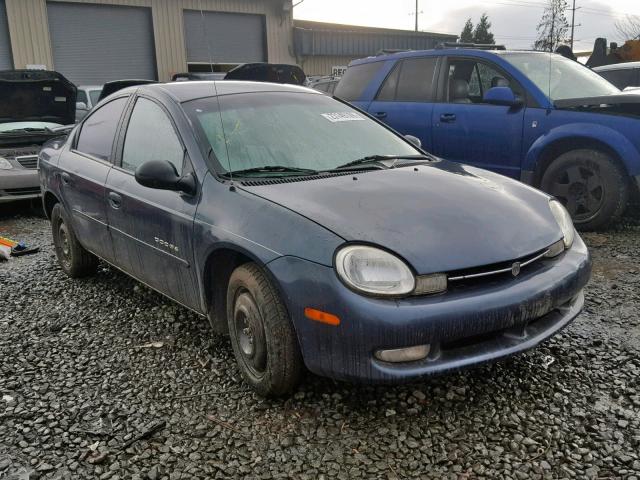 1B3ES46C51D125208 - 2001 DODGE NEON SE GREEN photo 1