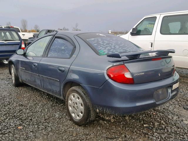 1B3ES46C51D125208 - 2001 DODGE NEON SE GREEN photo 3