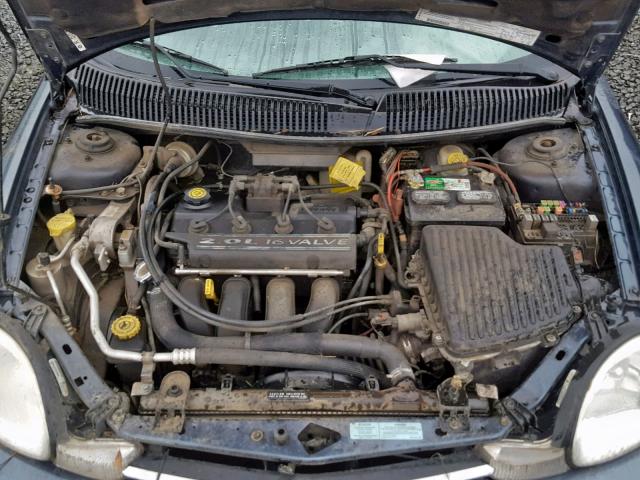 1B3ES46C51D125208 - 2001 DODGE NEON SE GREEN photo 7