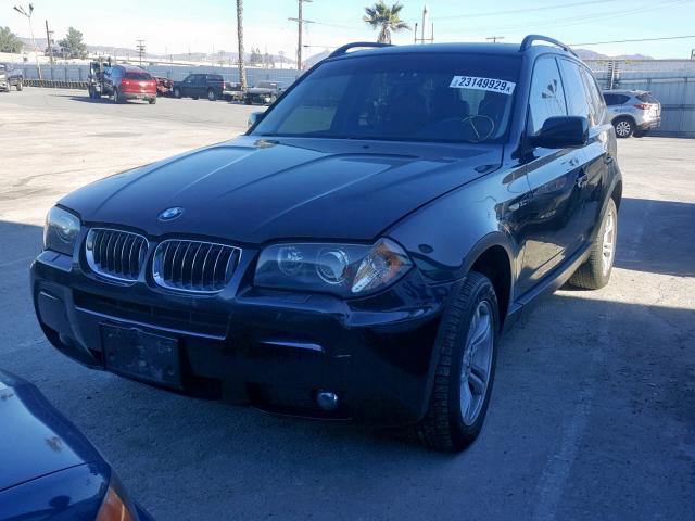 WBXPA93496WD27832 - 2006 BMW X3 3.0I BLACK photo 2