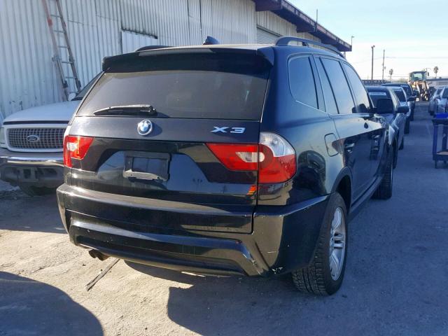 WBXPA93496WD27832 - 2006 BMW X3 3.0I BLACK photo 4