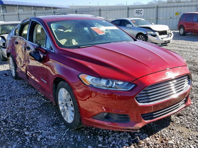 3FA6P0LU0DR258809 - 2013 FORD FUSION SE RED photo 1