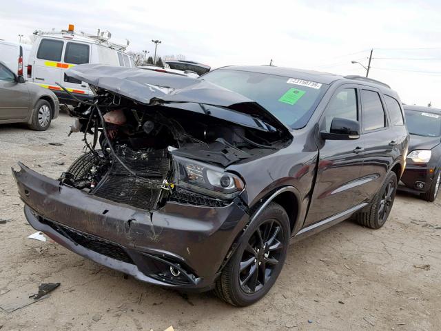 1C4RDJDGXJC448545 - 2018 DODGE DURANGO GT GRAY photo 2