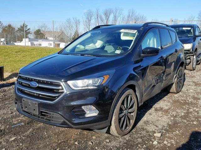 1FMCU9GD7HUD15196 - 2017 FORD ESCAPE SE 黑色 照片 2
