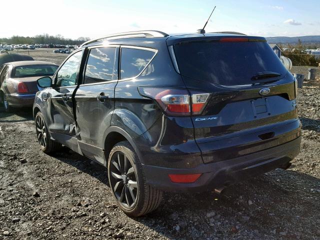 1FMCU9GD7HUD15196 - 2017 FORD ESCAPE SE 黑色 照片 3