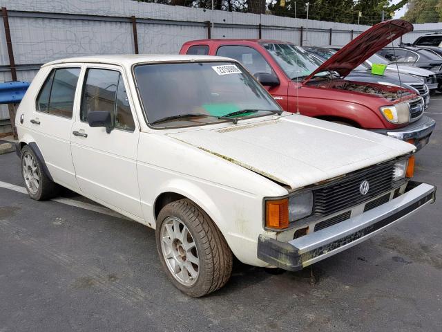 1VWFG0171BV026322 - 1981 VOLKSWAGEN RABBIT L C WHITE photo 1