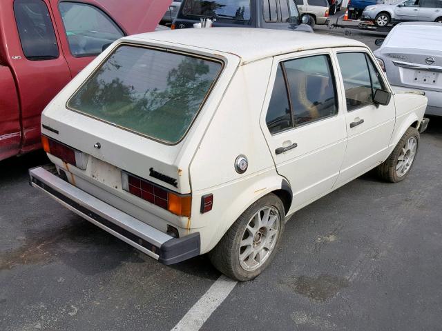 1VWFG0171BV026322 - 1981 VOLKSWAGEN RABBIT L C WHITE photo 4