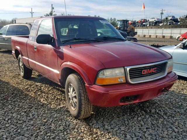 1GTDT19W728246246 - 2002 GMC SONOMA BURGUNDY photo 1