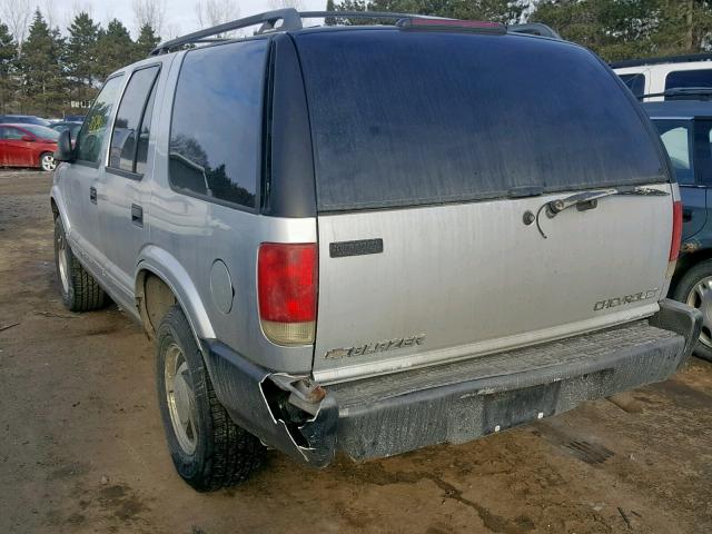 1GNDT13W6T2178025 - 1996 CHEVROLET BLAZER GRAY photo 3