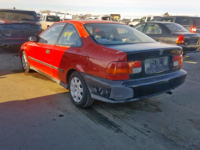 1HGEJ6227WL101226 - 1998 HONDA CIVIC DX RED photo 3