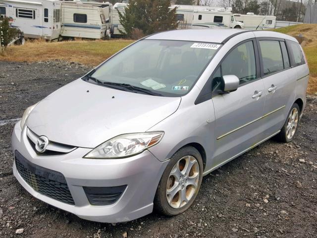 JM1CR29L990357573 - 2009 MAZDA 5 SILVER photo 2