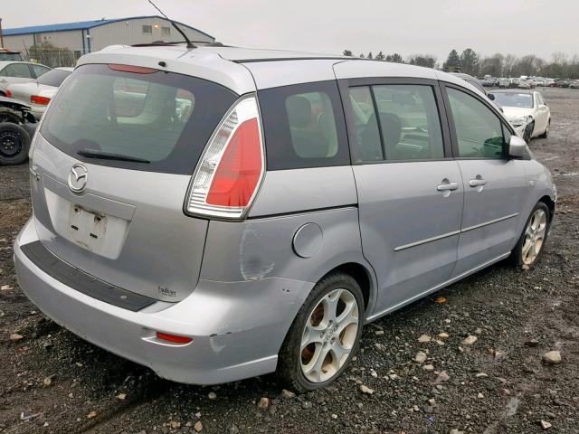 JM1CR29L990357573 - 2009 MAZDA 5 SILVER photo 4