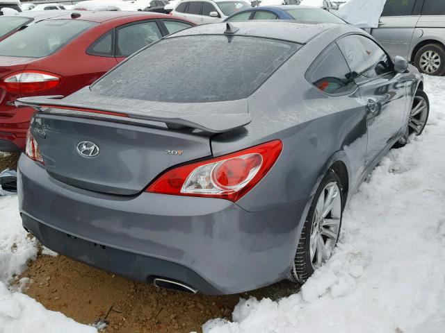 KMHHT6KD3AU023940 - 2010 HYUNDAI GENESIS CO SILVER photo 4