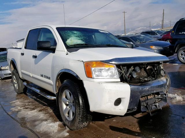 1N6AA07C49N307069 - 2009 NISSAN TITAN XE WHITE photo 1