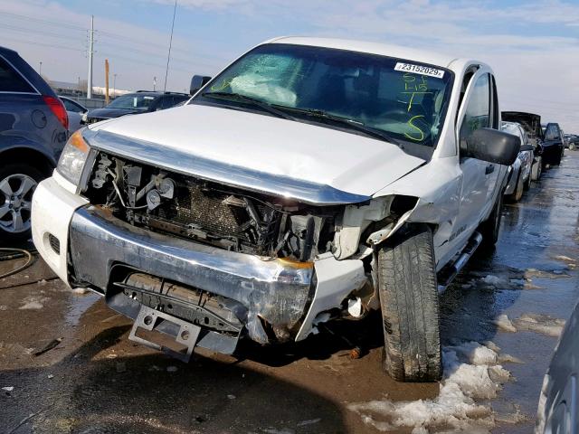 1N6AA07C49N307069 - 2009 NISSAN TITAN XE WHITE photo 2